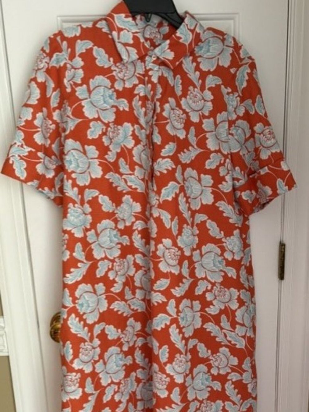 Chico's Popover 100% Linen Dress   Size 2